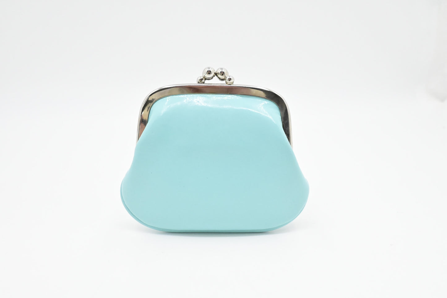 Tiffany & Co. Kisslock Coin Case in Blue Leather