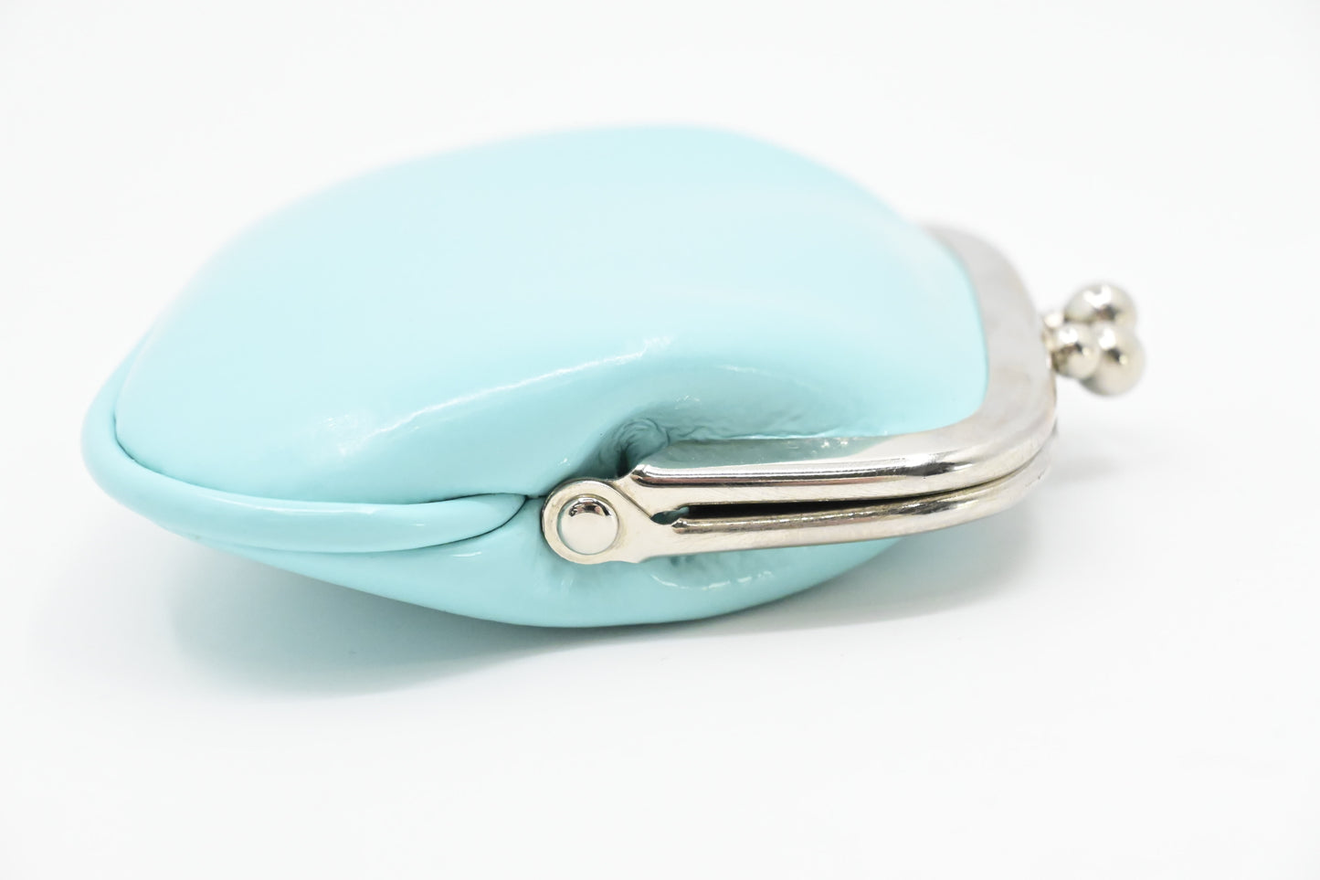 Tiffany & Co. Kisslock Coin Case in Blue Leather