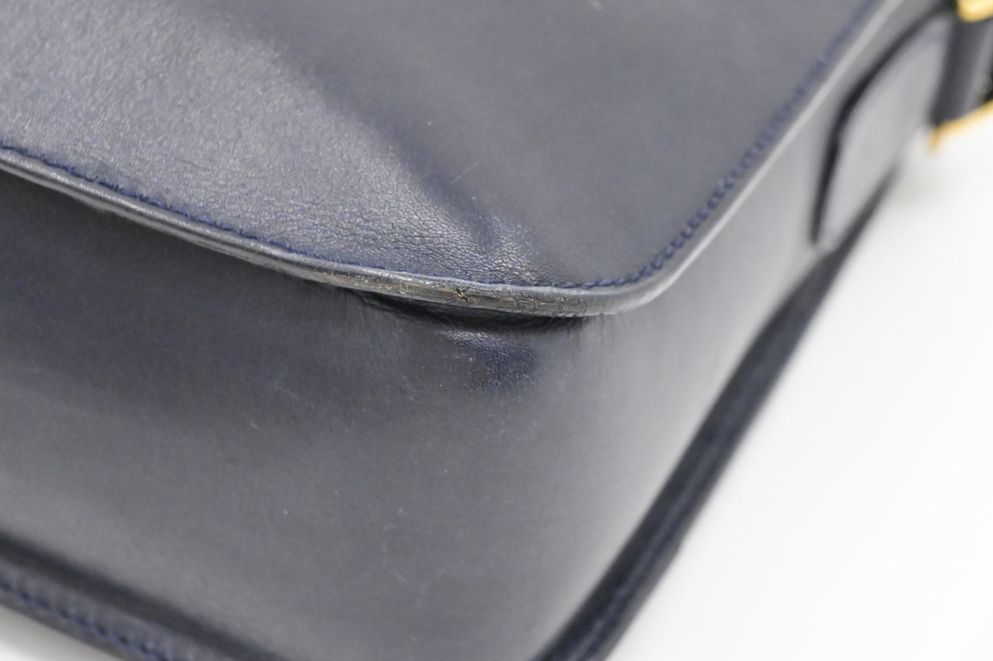 Gucci Crossbody Bag in Dark Navy Blue Leather