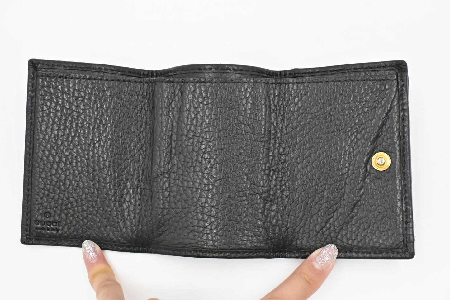 Gucci Compact Wallet in Black Leather