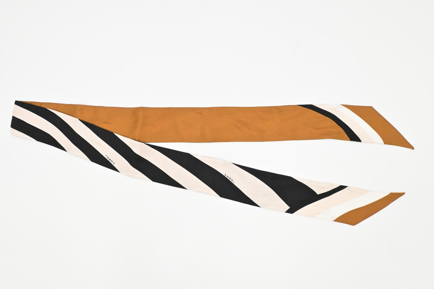Fendi Wrappy Bandeau in Brown, Black, and Pink Silk