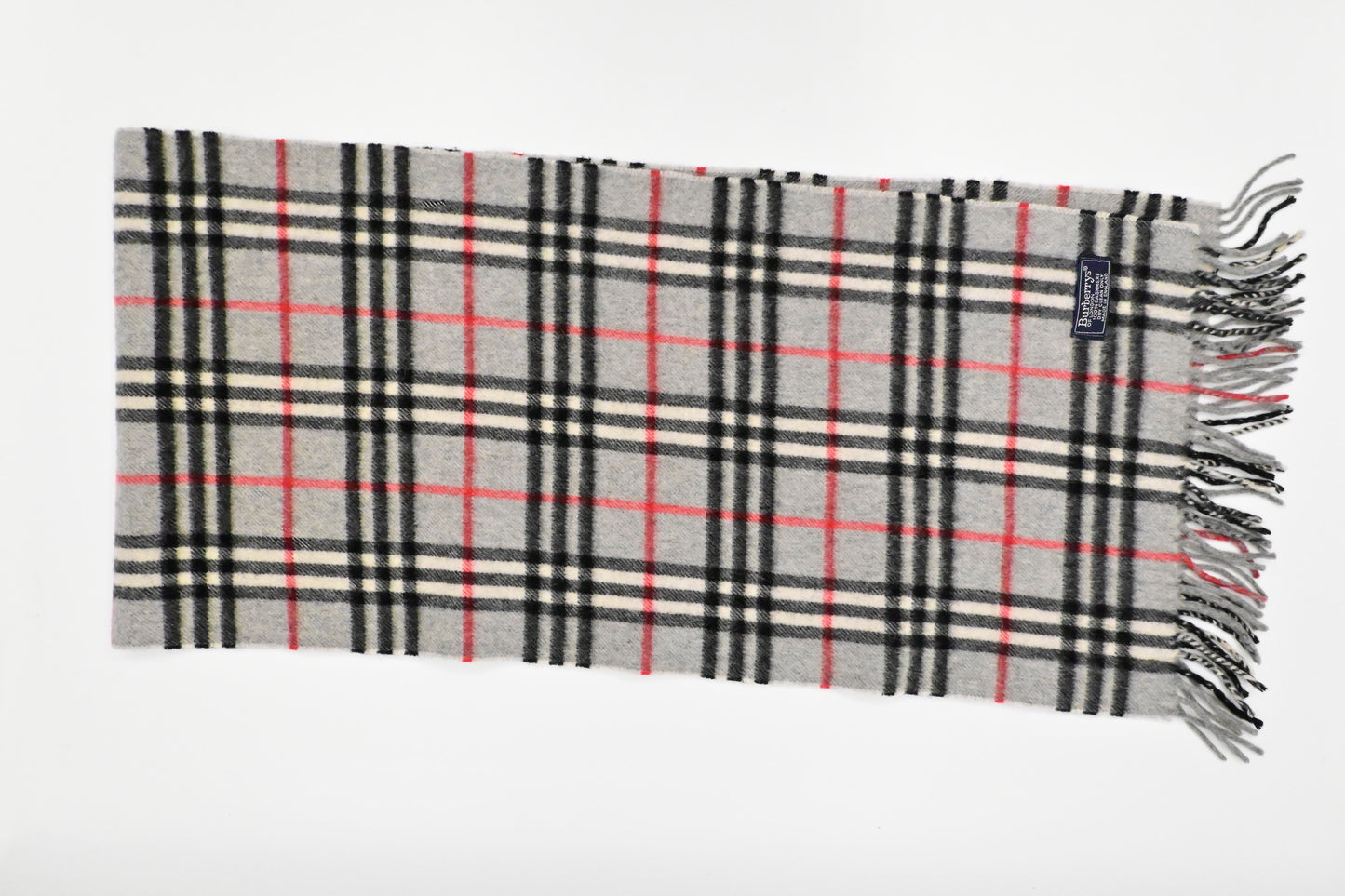 Burberry Scarf in Grey Cashmere