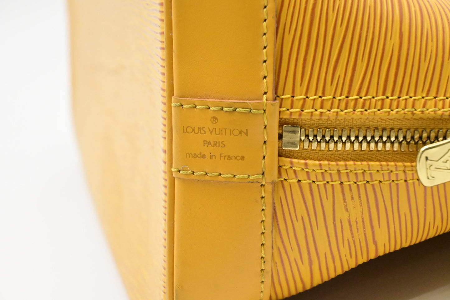 Louis Vuitton Alma PM in Yellow Epi Leather