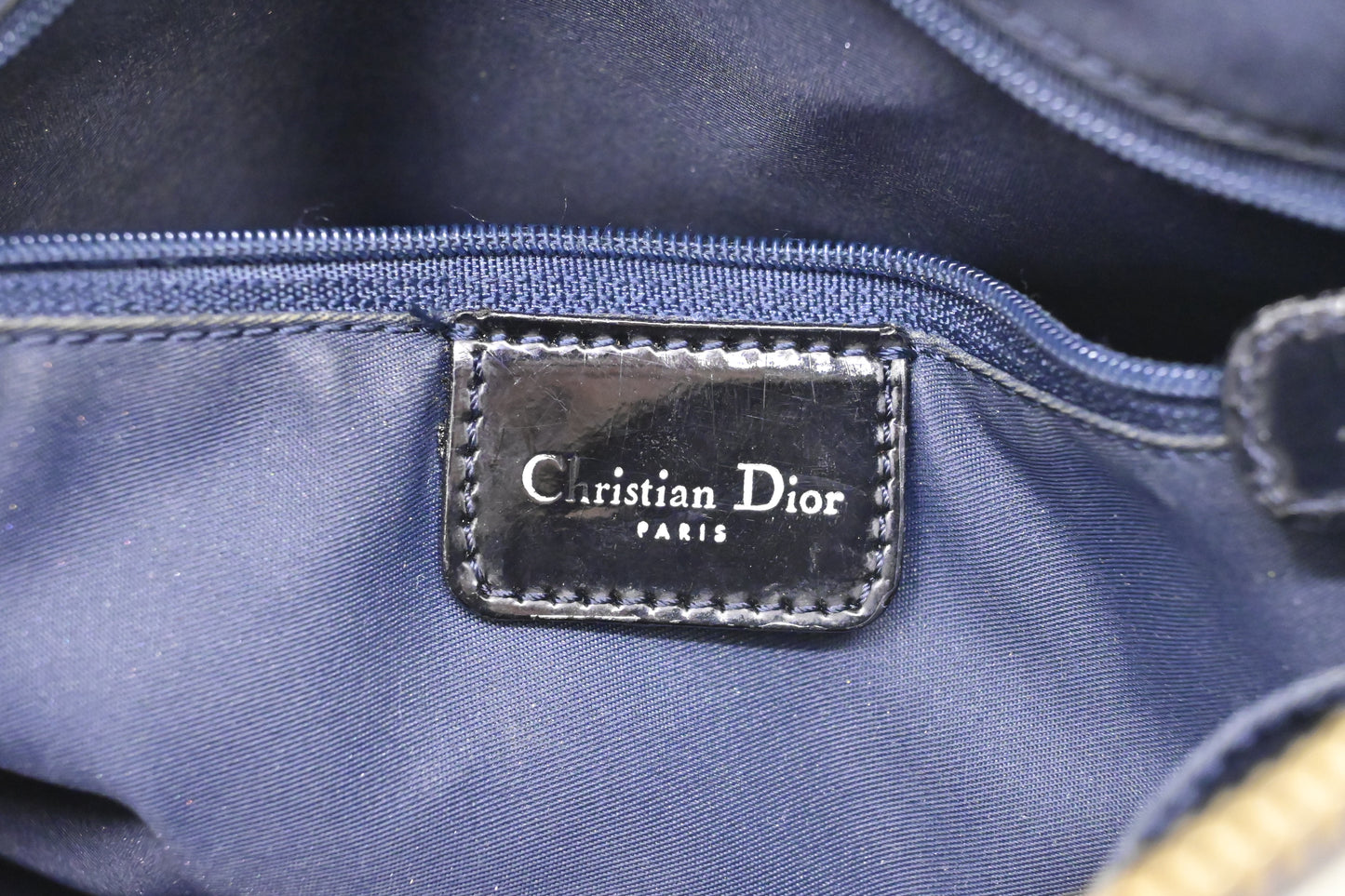 Dior Boston Bag in Blue Oblique Coated Canvas