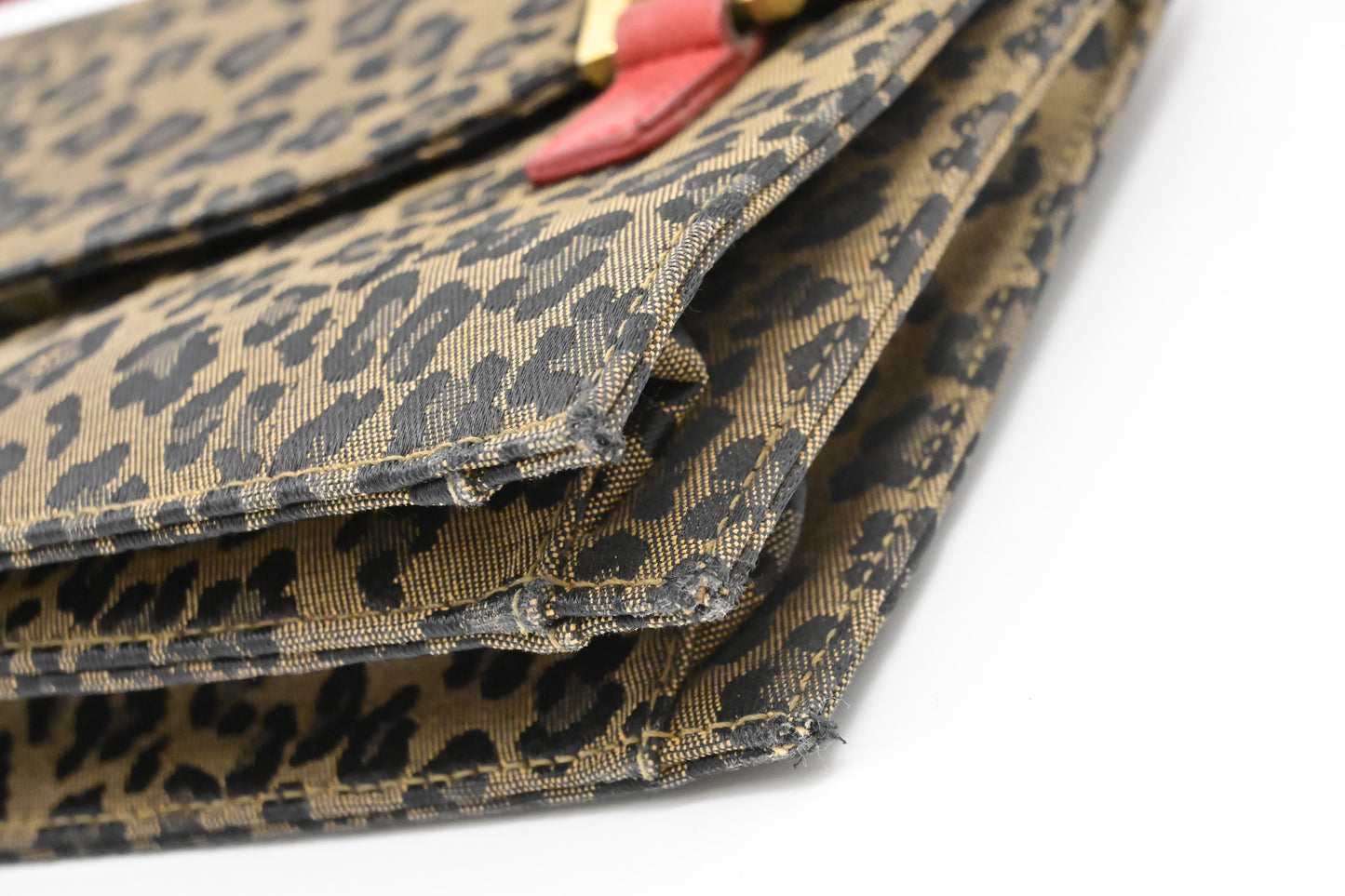 Fendi Handbag in Brown Leopard Canvas
