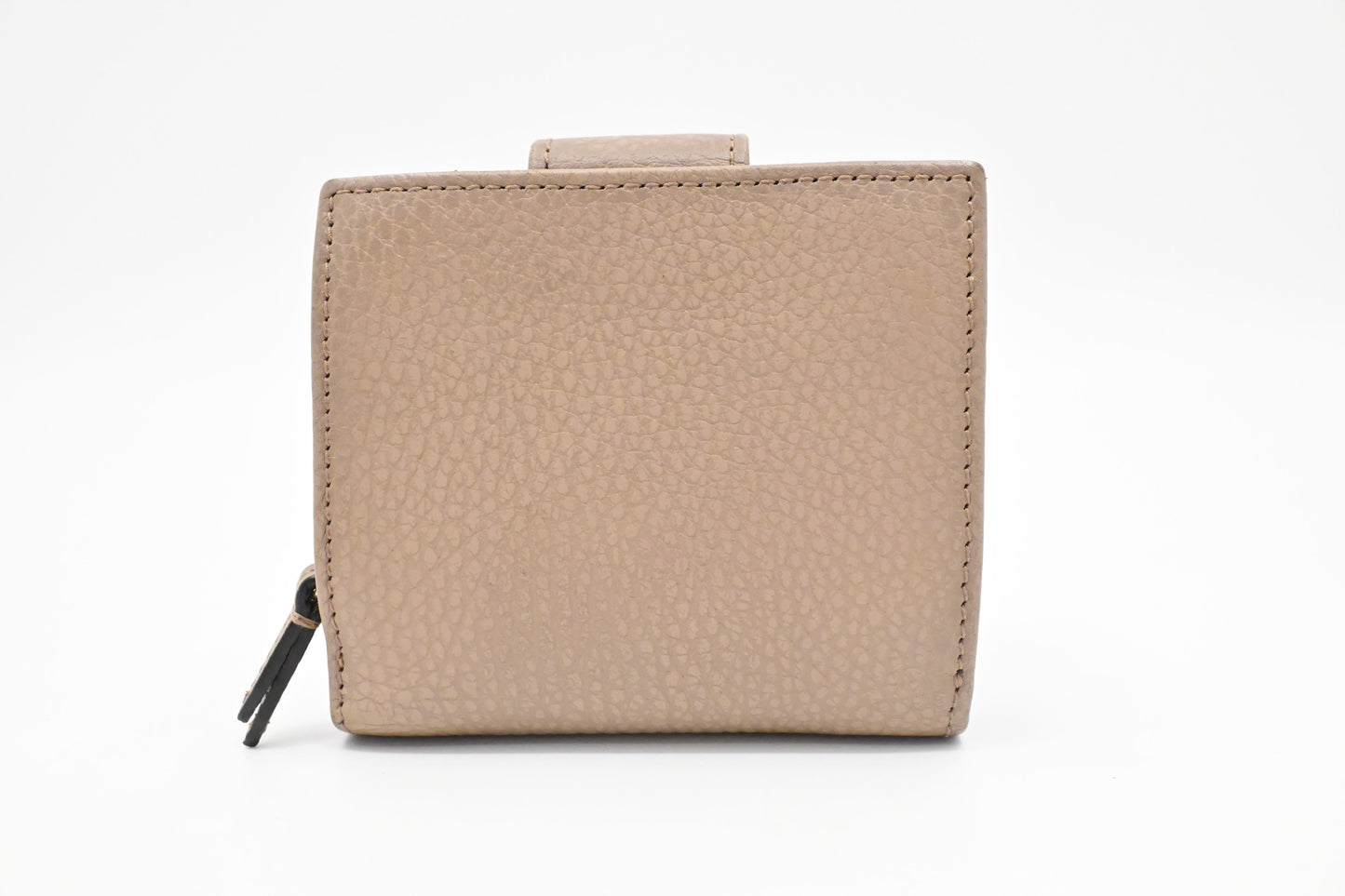 Gucci Compact Wallet in Beige Leather
