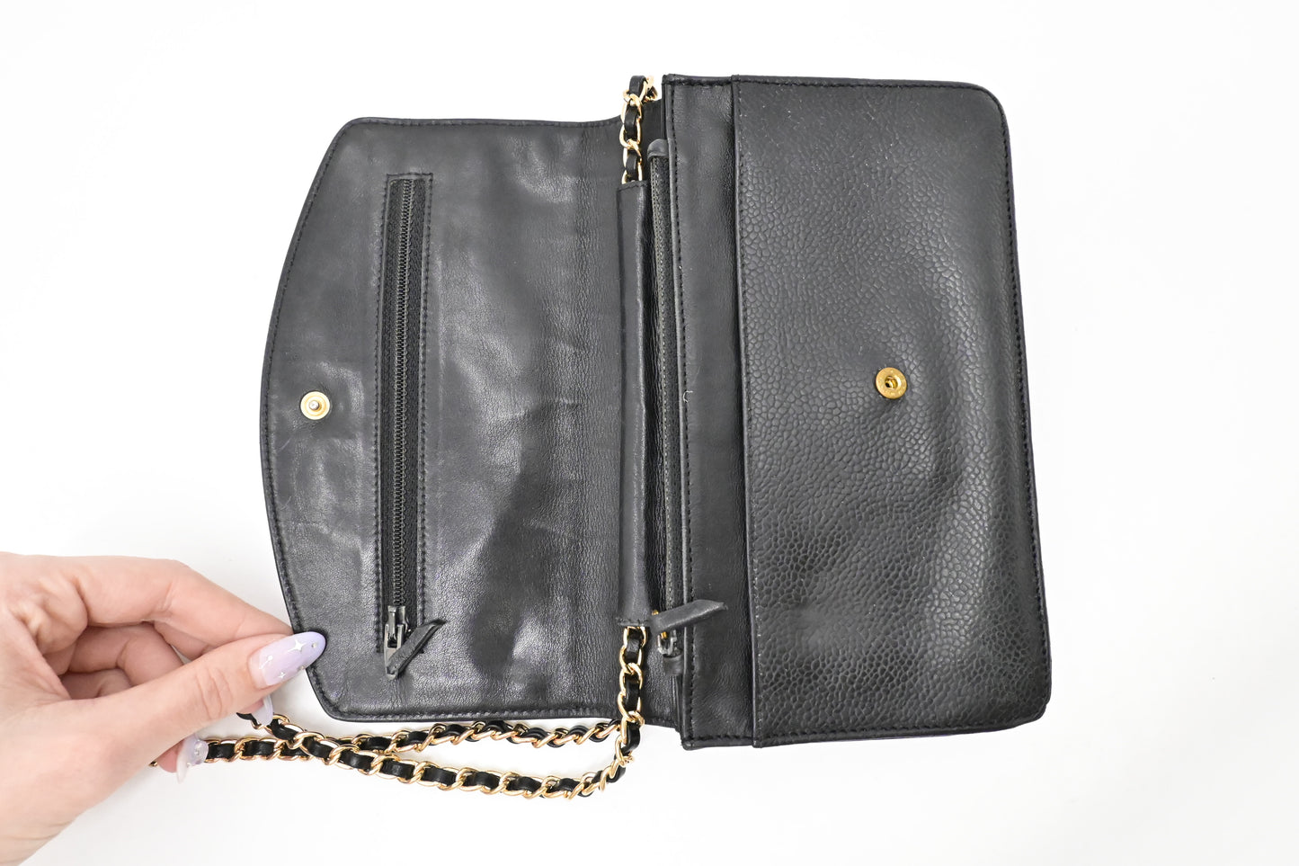 Chanel Wallet on Chain in Black Caviar Leather