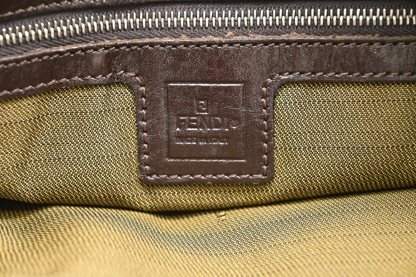 Fendi Mama Baguette in Zucca Canvas