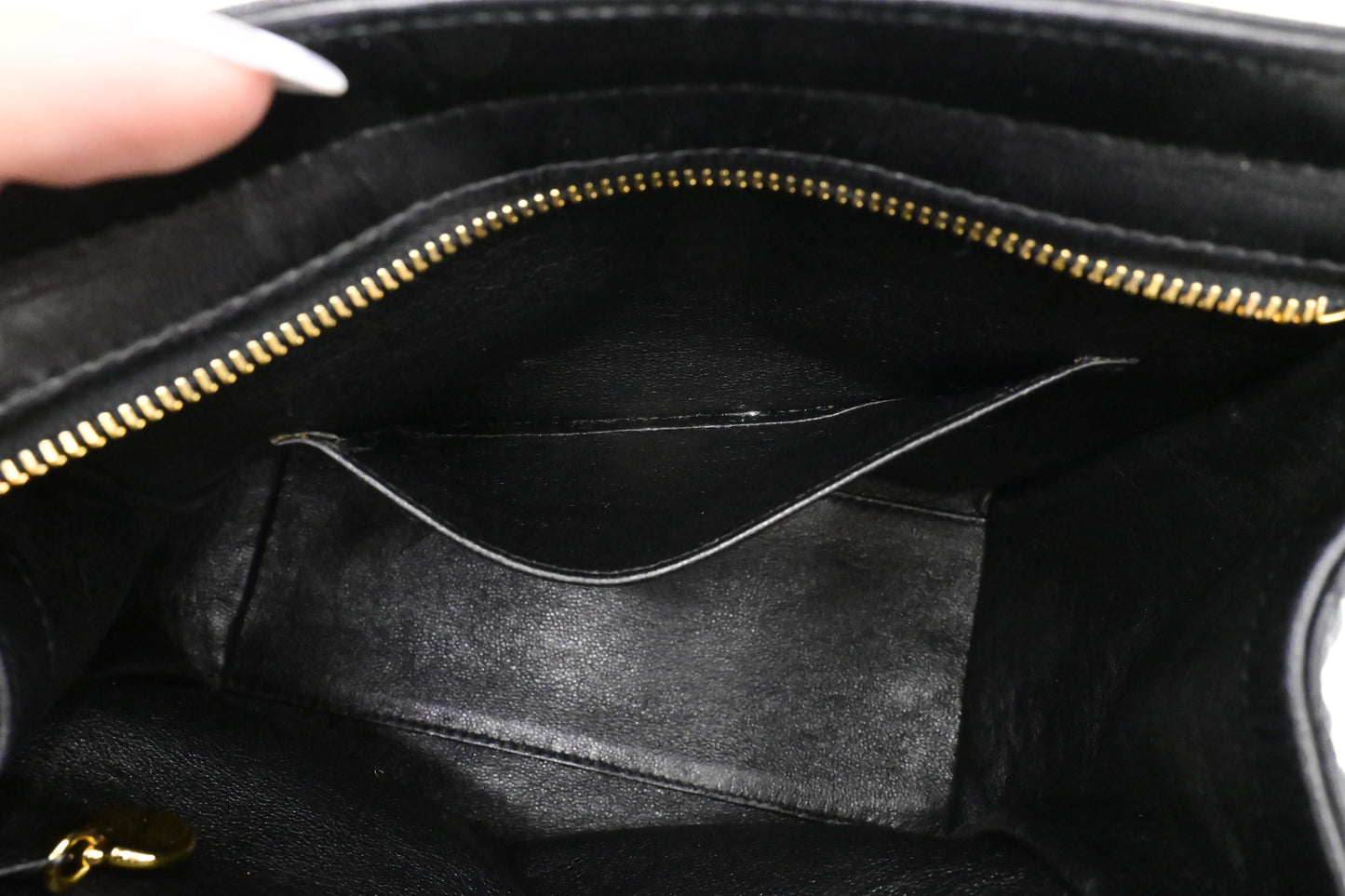 Chanel Shoulder Bag in Black Mattelassé Leather