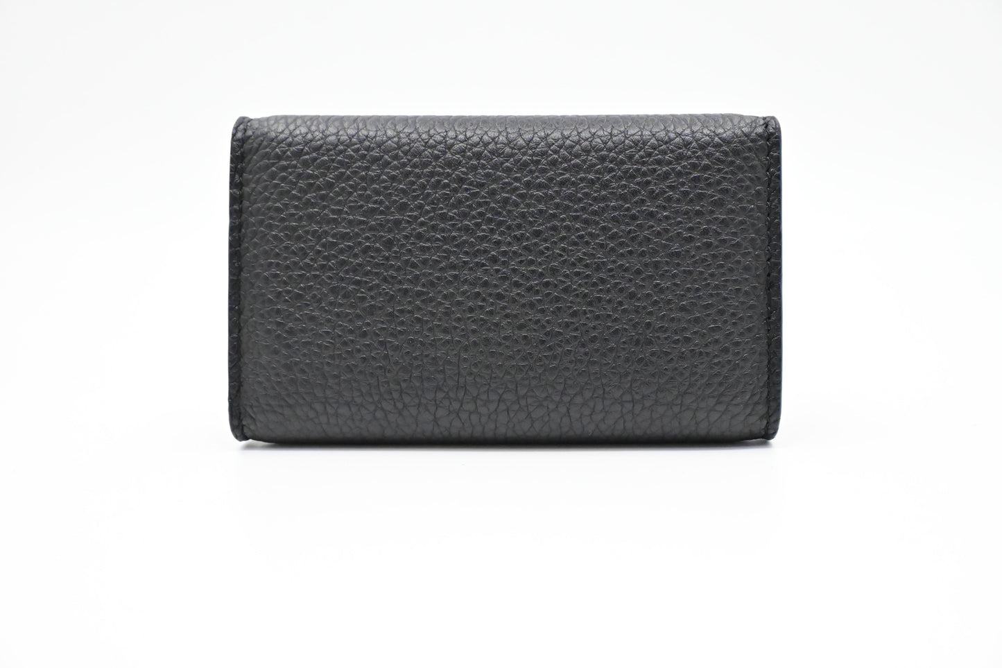 Fendi 6 Key Case in Black Leather