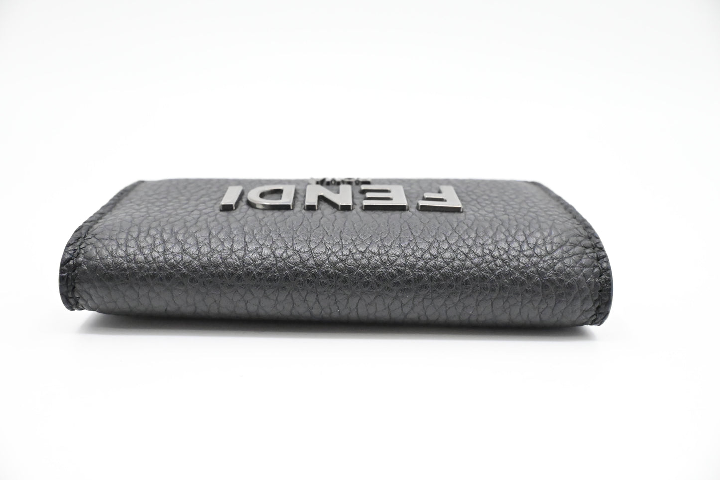 Fendi 6 Key Case in Black Leather