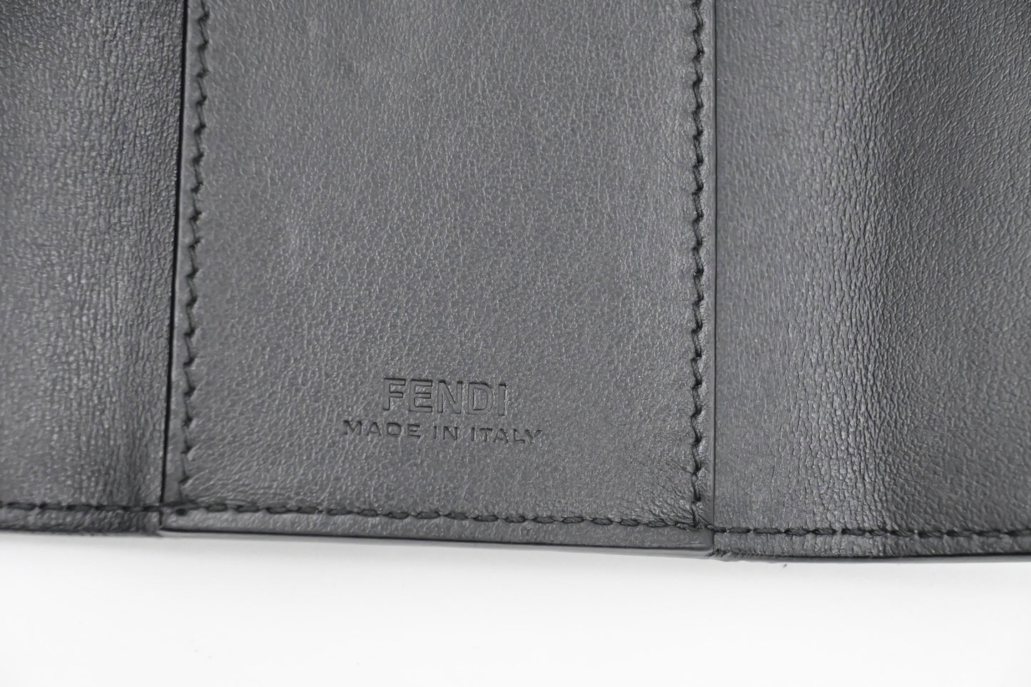 Fendi 6 Key Case in Black Leather