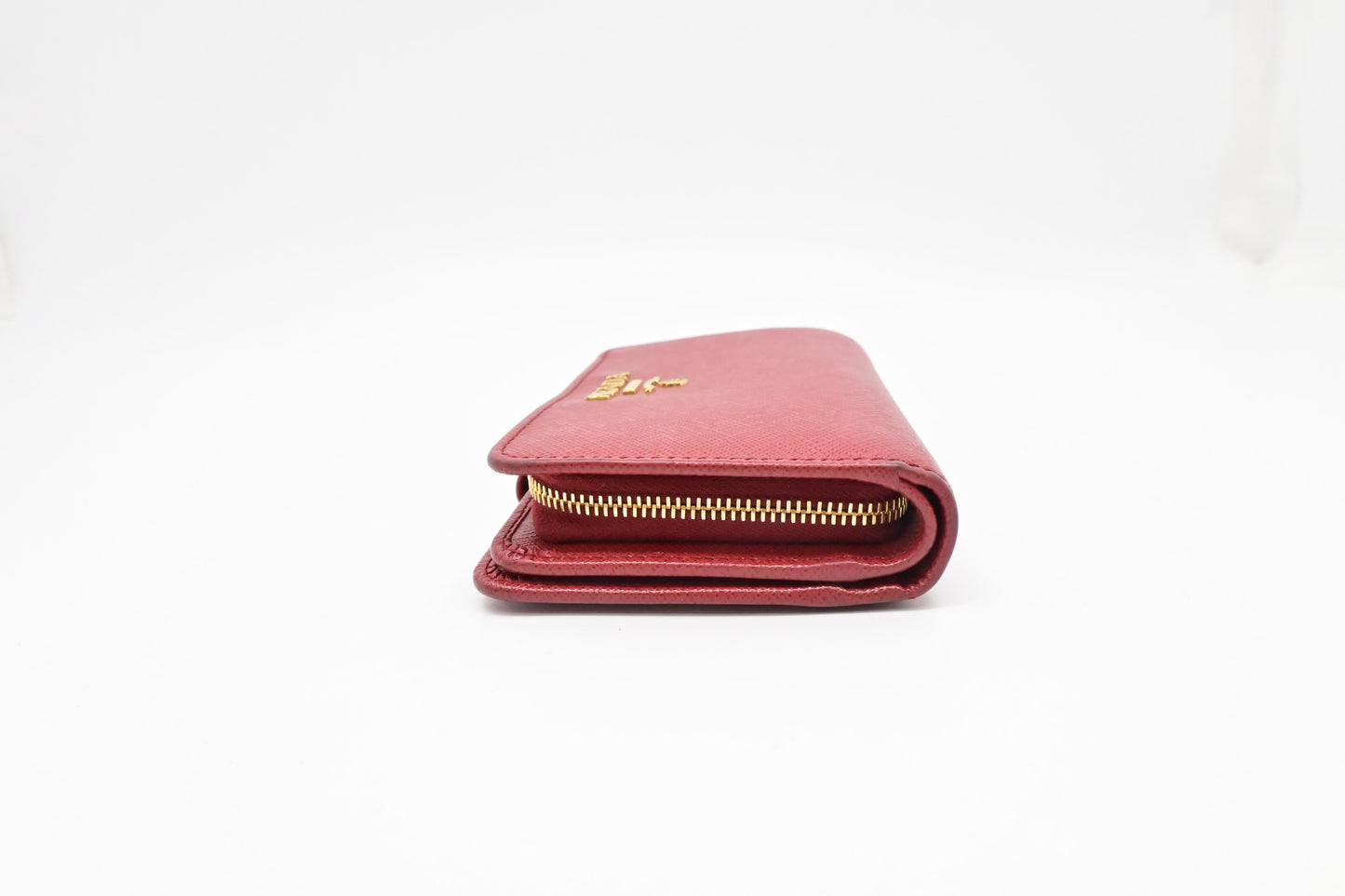 Prada Wallet in Red Saffiano Leather