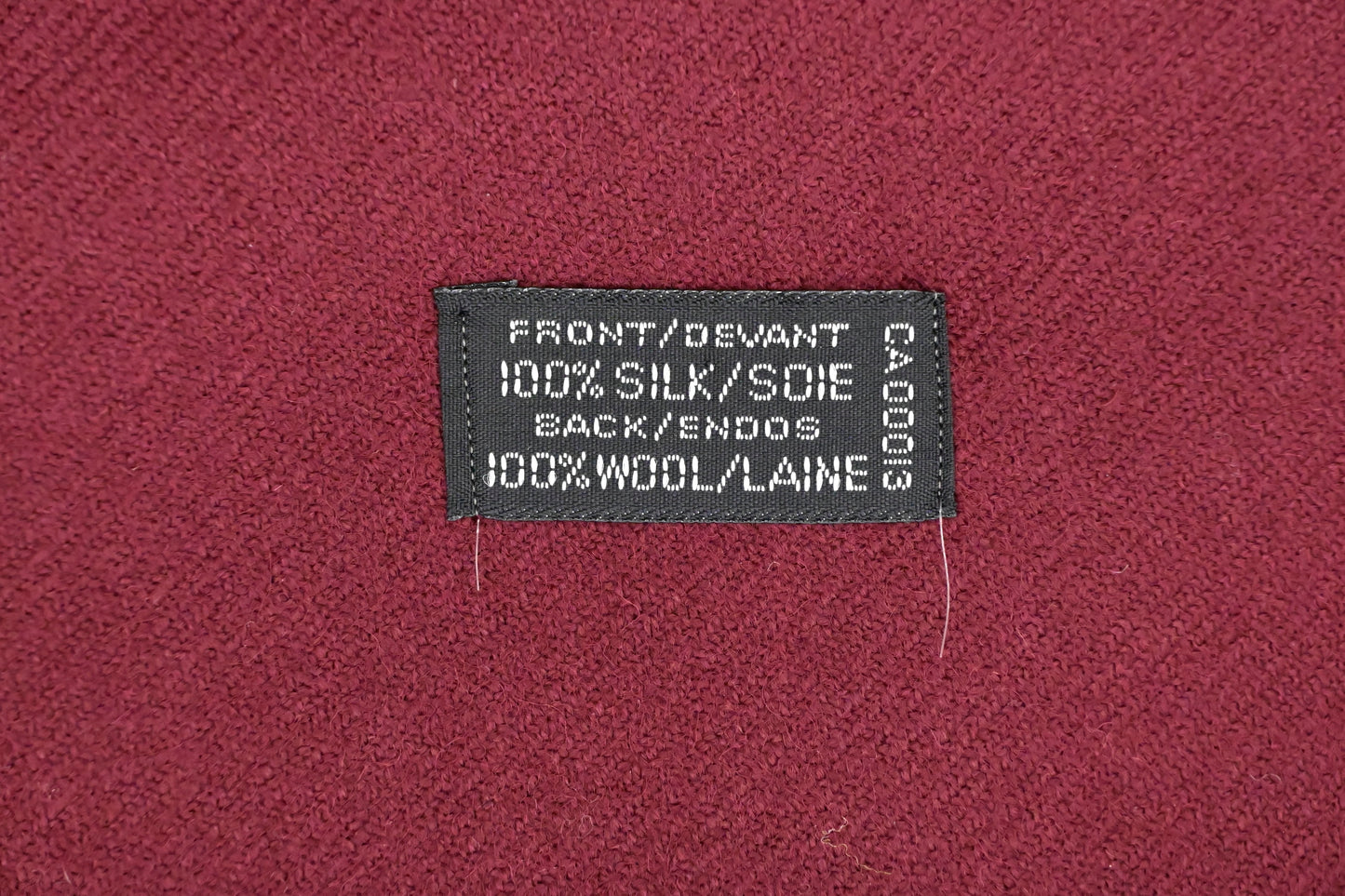 Dior Scarf in Bordeaux Silk and Wool