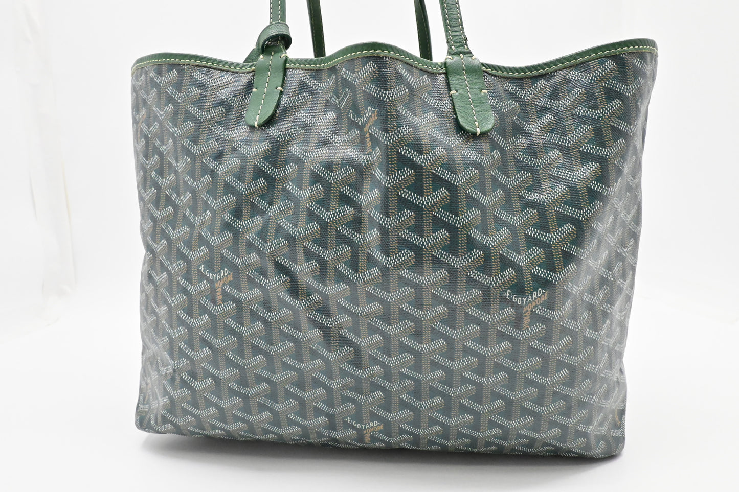 Goyard Saint Louis PM in Green Goyardine Canvas