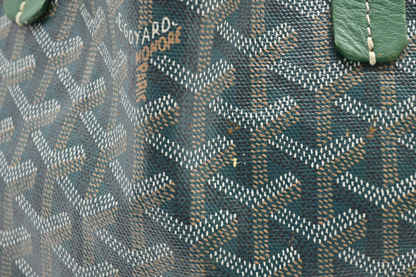 Goyard Saint Louis PM in Green Goyardine Canvas