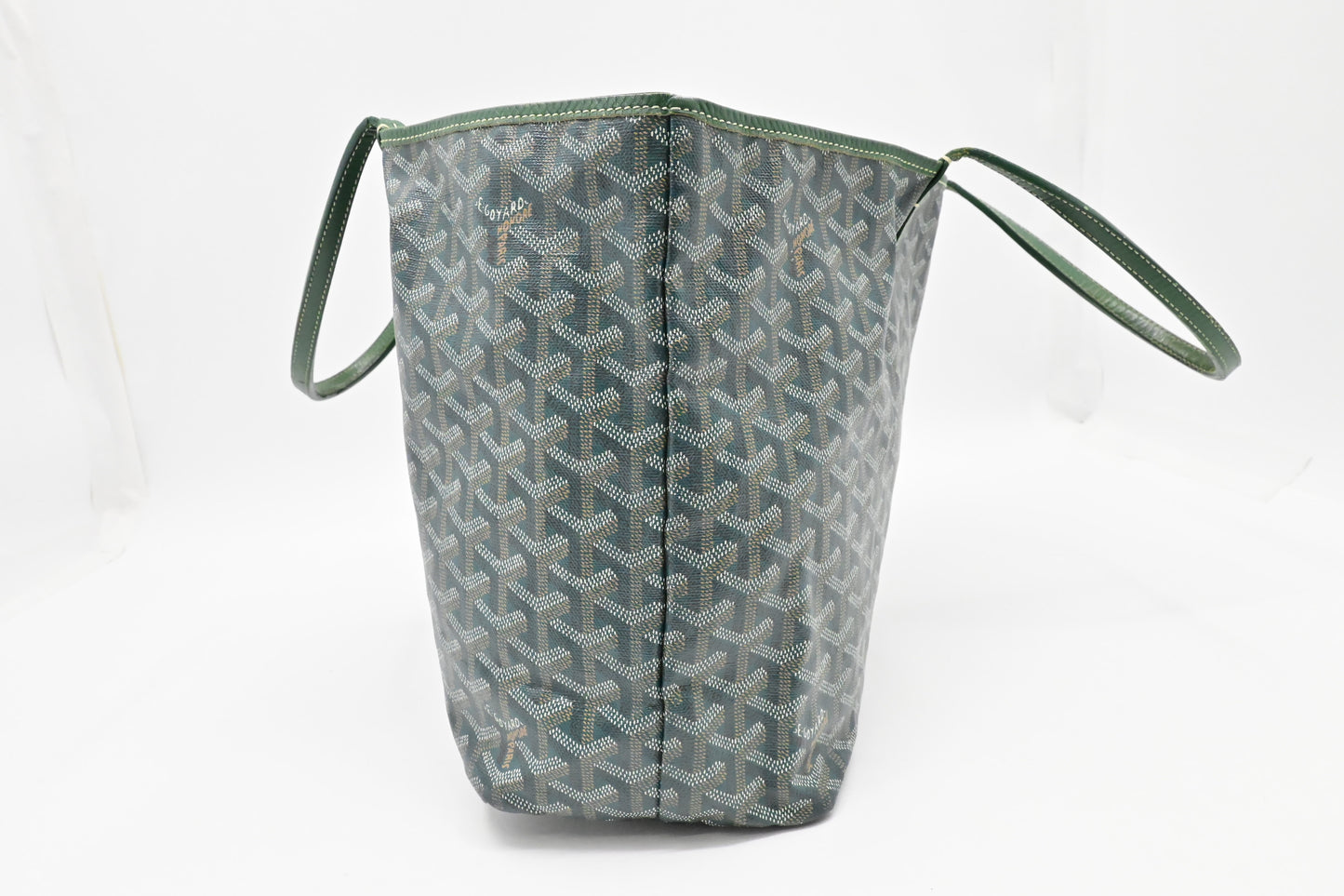 Goyard Saint Louis PM in Green Goyardine Canvas