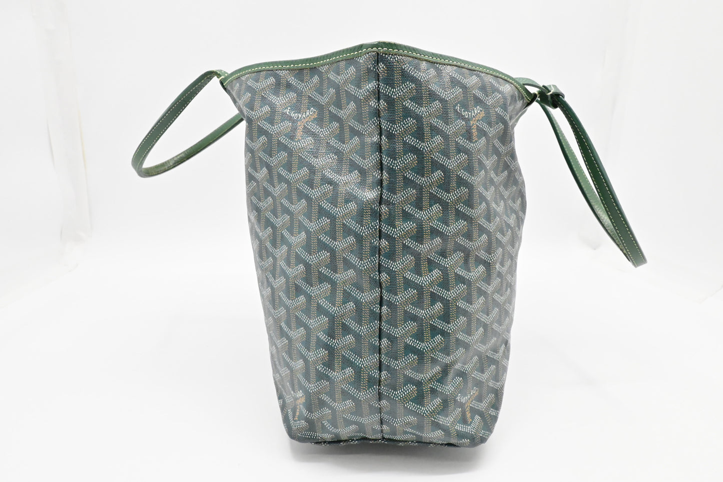 Goyard Saint Louis PM in Green Goyardine Canvas