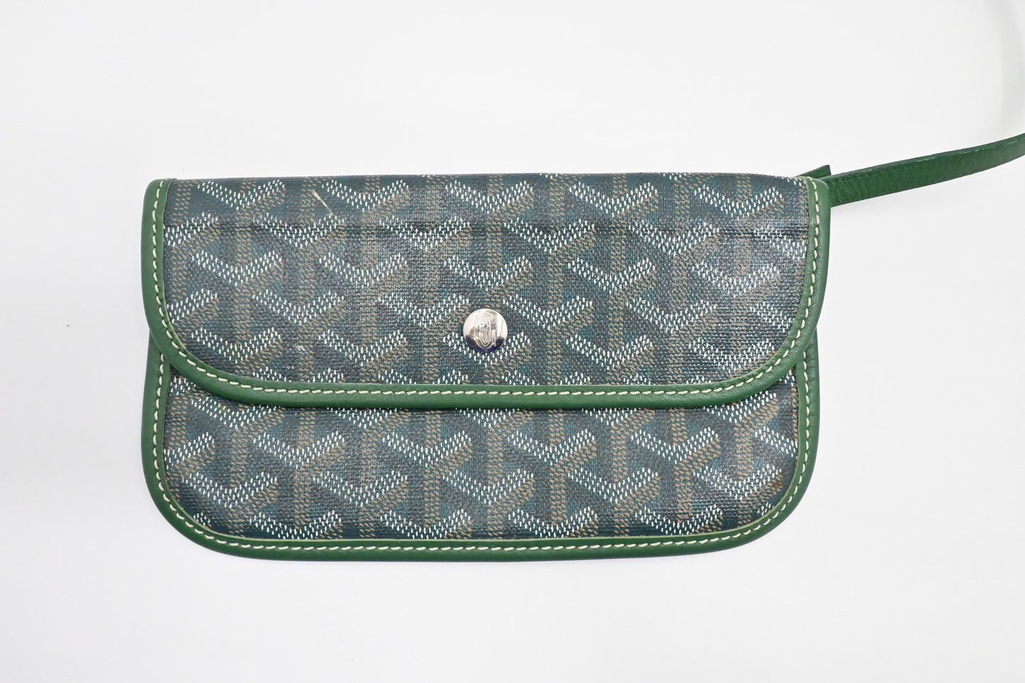 Goyard Saint Louis PM in Green Goyardine Canvas