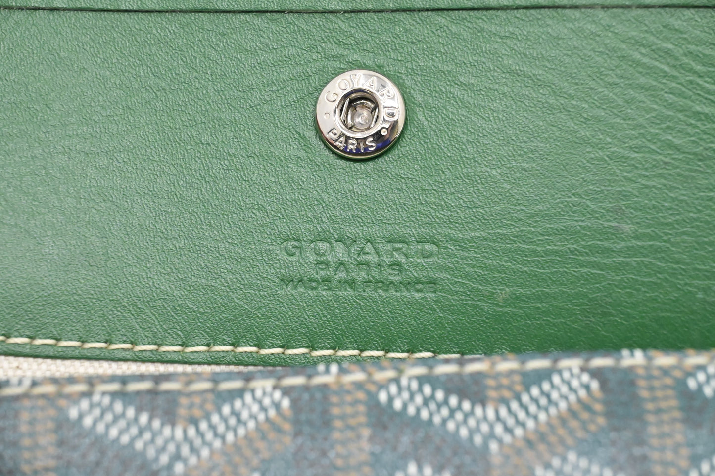 Goyard Saint Louis PM in Green Goyardine Canvas