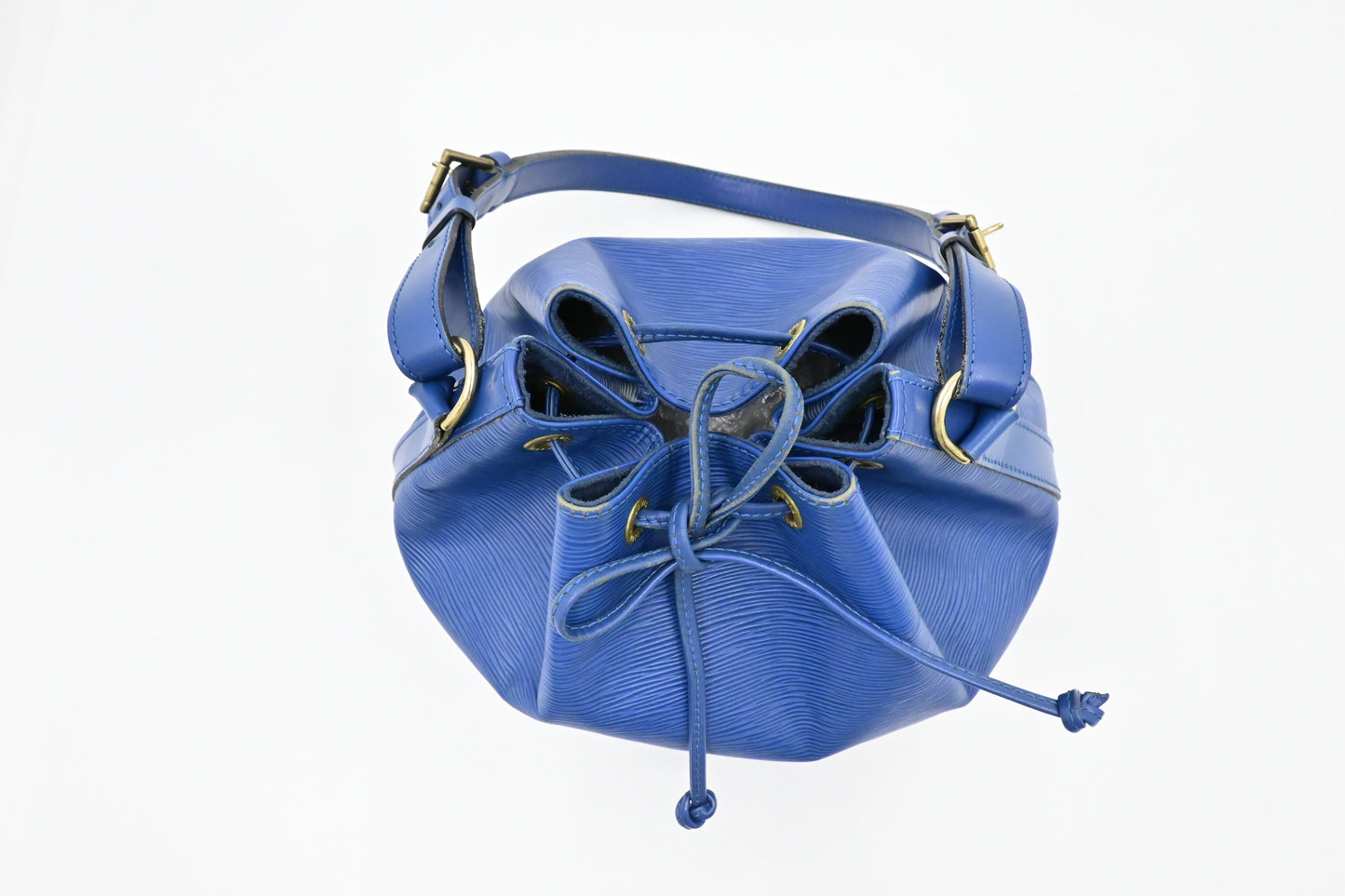 Louis Vuitton Petit Noe in Epi Blue Leather