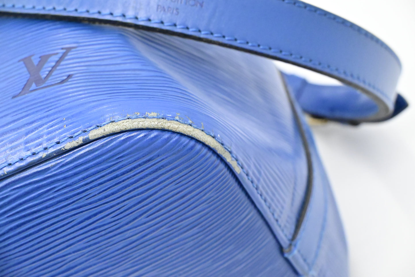 Louis Vuitton Petit Noe in Epi Blue Leather