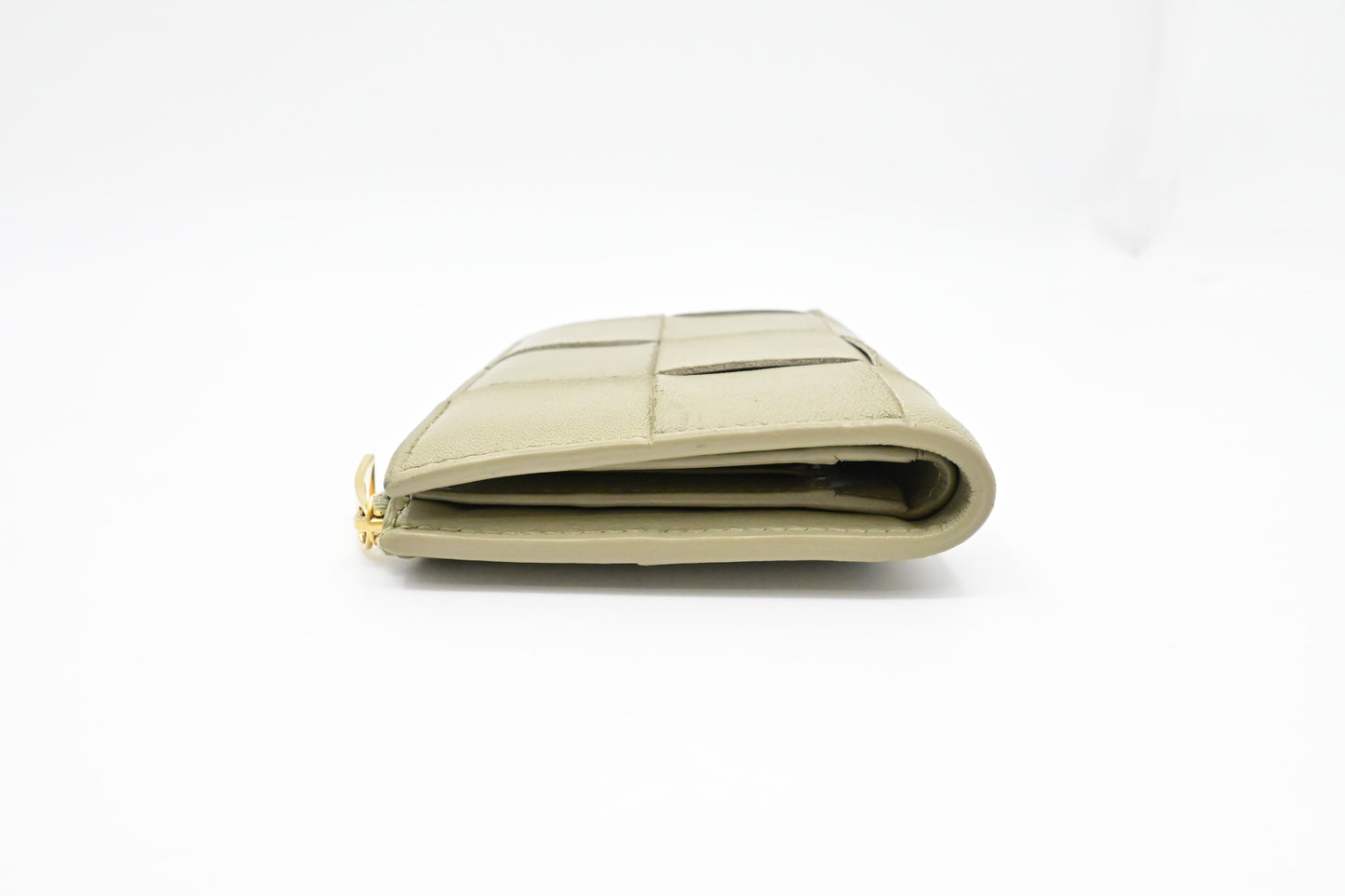 Bottega Veneta Wallet in Green Intrecciato Leather