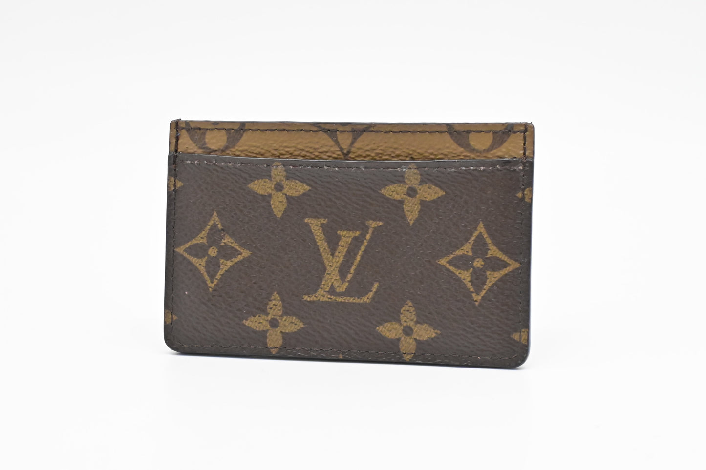 Louis Vuitton Card Case in Reverse Monogram Canvas