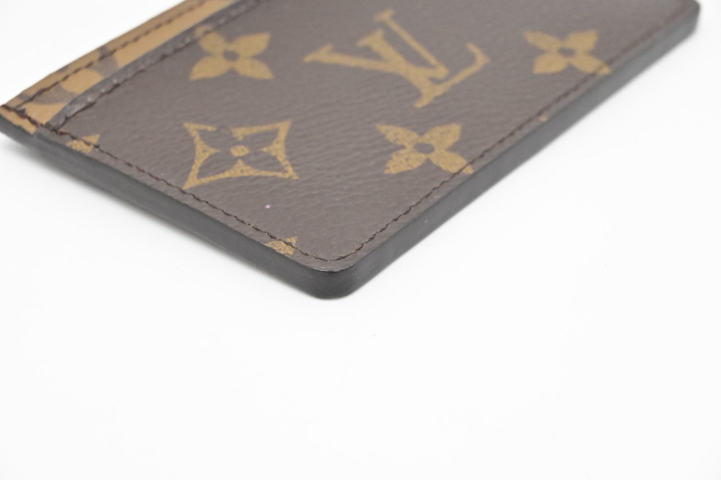 Louis Vuitton Card Case in Reverse Monogram Canvas