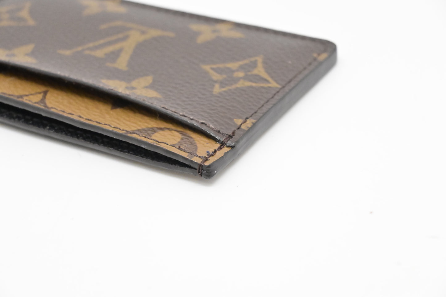 Louis Vuitton Card Case in Reverse Monogram Canvas