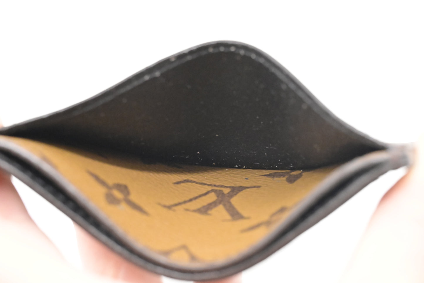 Louis Vuitton Card Case in Reverse Monogram Canvas