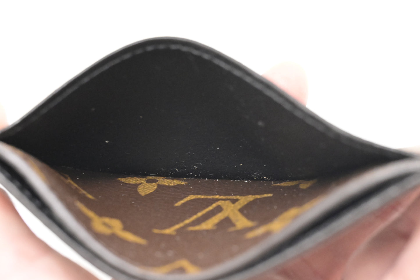 Louis Vuitton Card Case in Reverse Monogram Canvas