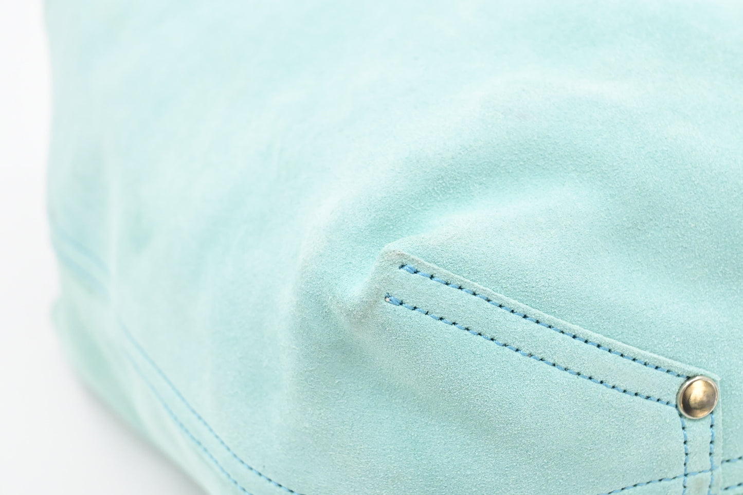 Tiffany & Co. Small Reversible Tote in Silver & Blue Leather