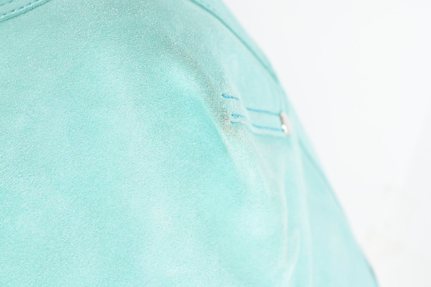 Tiffany & Co. Small Reversible Tote in Silver & Blue Leather