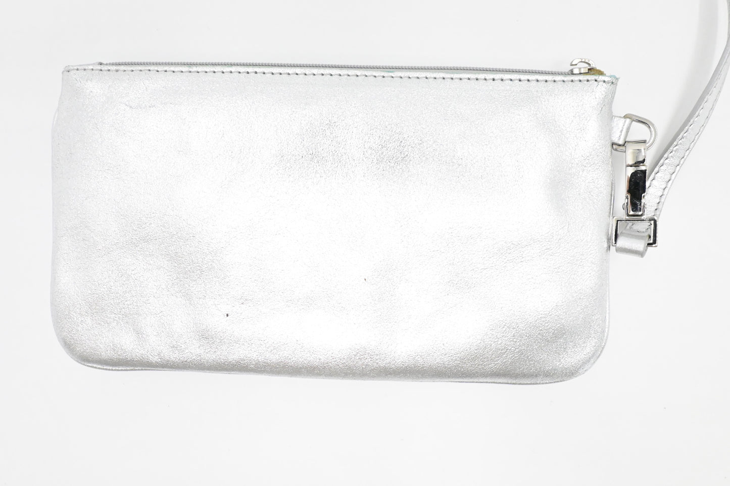 Tiffany & Co. Small Reversible Tote in Silver & Blue Leather