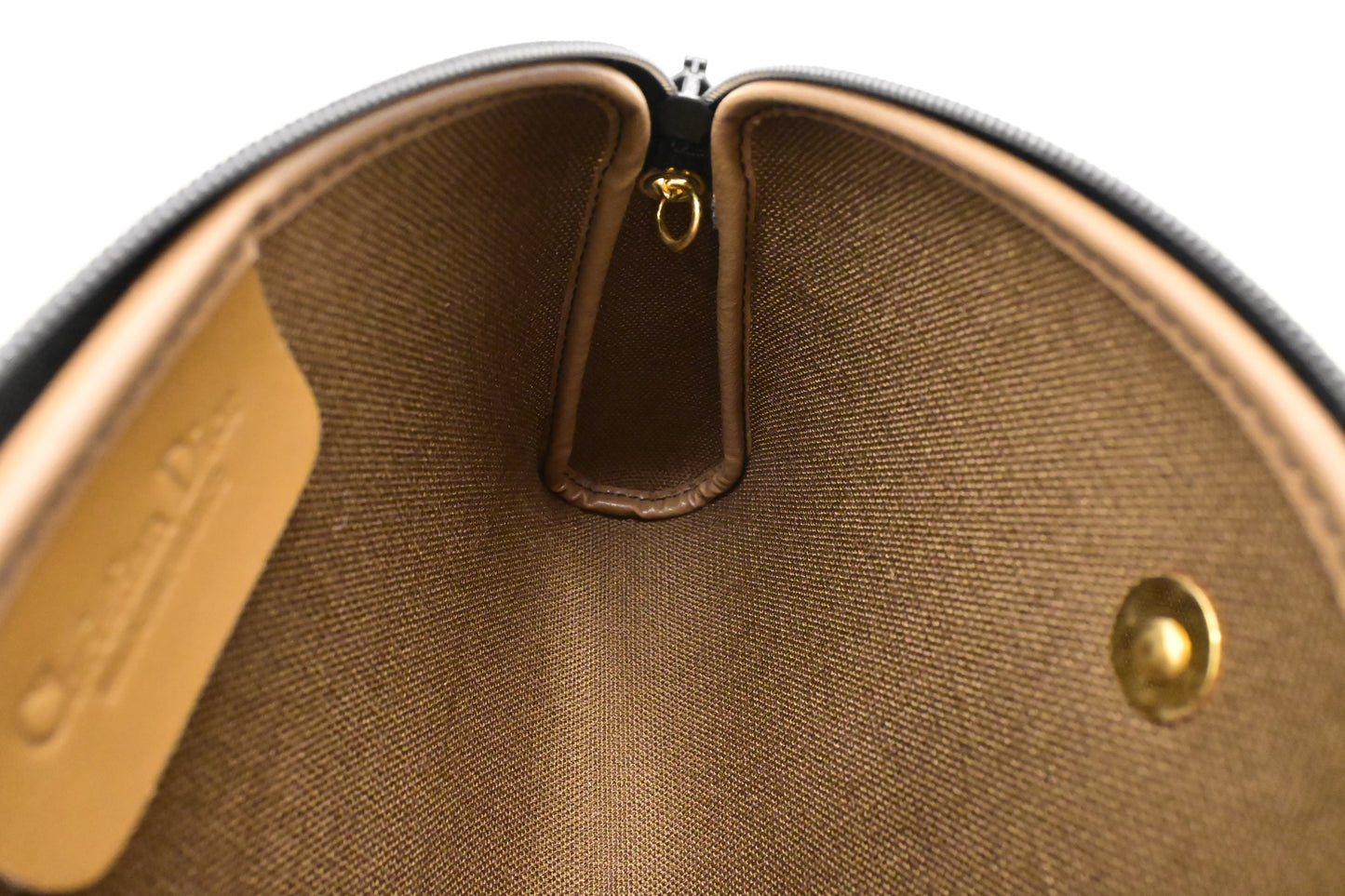 Dior Chain Crossbody Bag in Black Honeycomb Coated Canvas