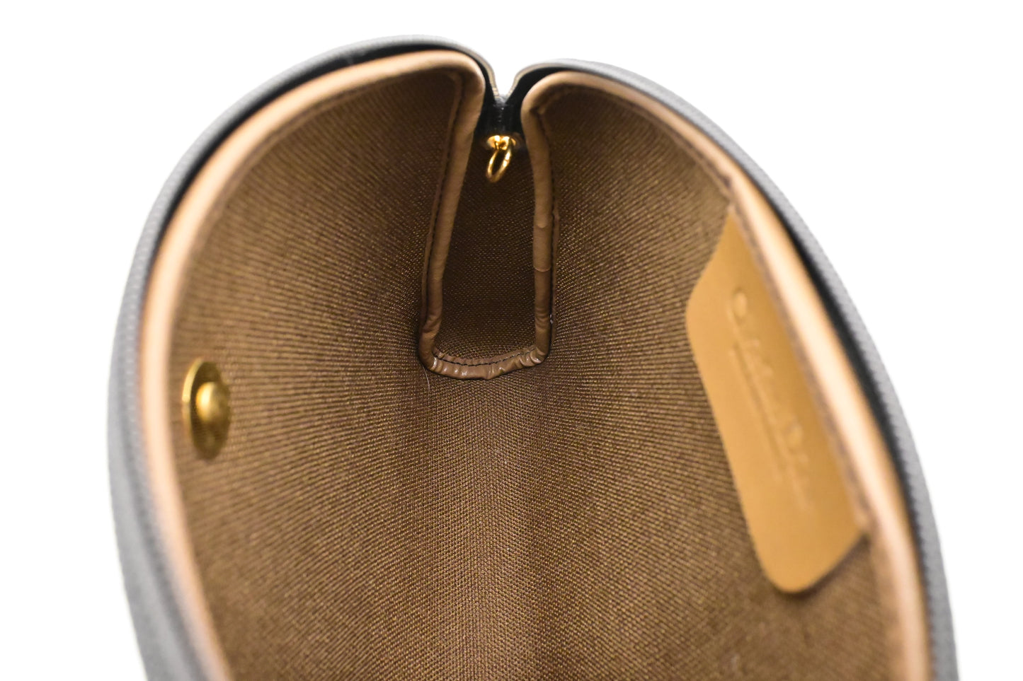 Dior Chain Crossbody Bag in Black Honeycomb Coated Canvas