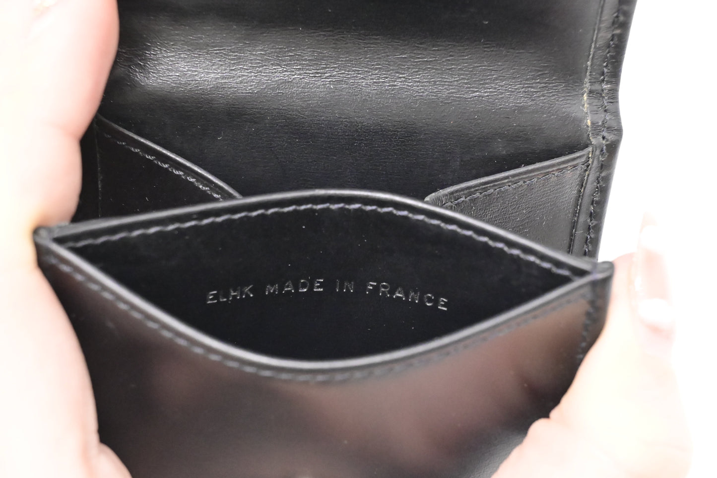 Cartier Coin Case in Black Leather