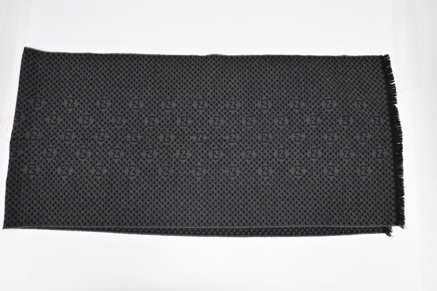 Gucci Scarf in Black & Gray Wool