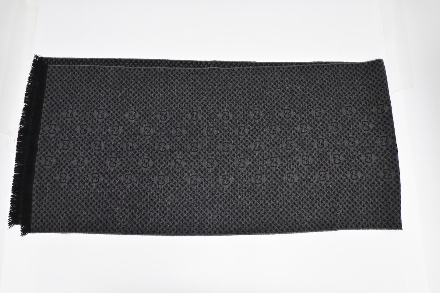 Gucci Scarf in Black & Gray Wool