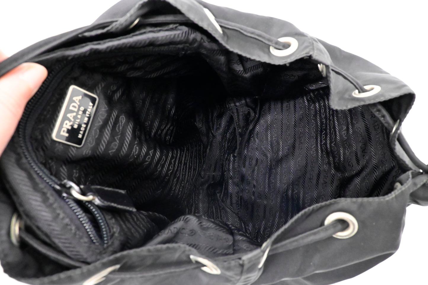 Prada Backpack in Black Nylon