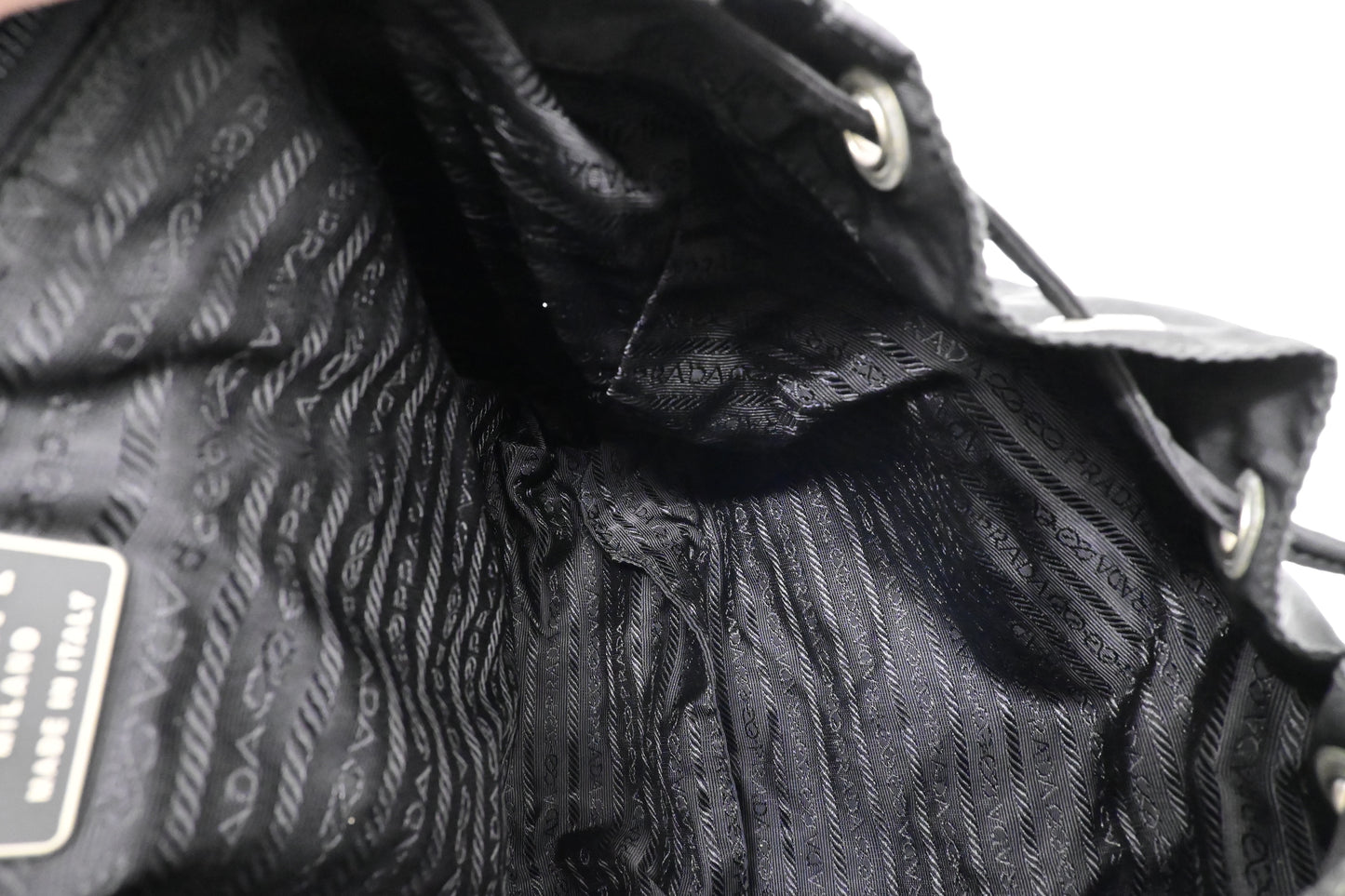 Prada Backpack in Black Nylon