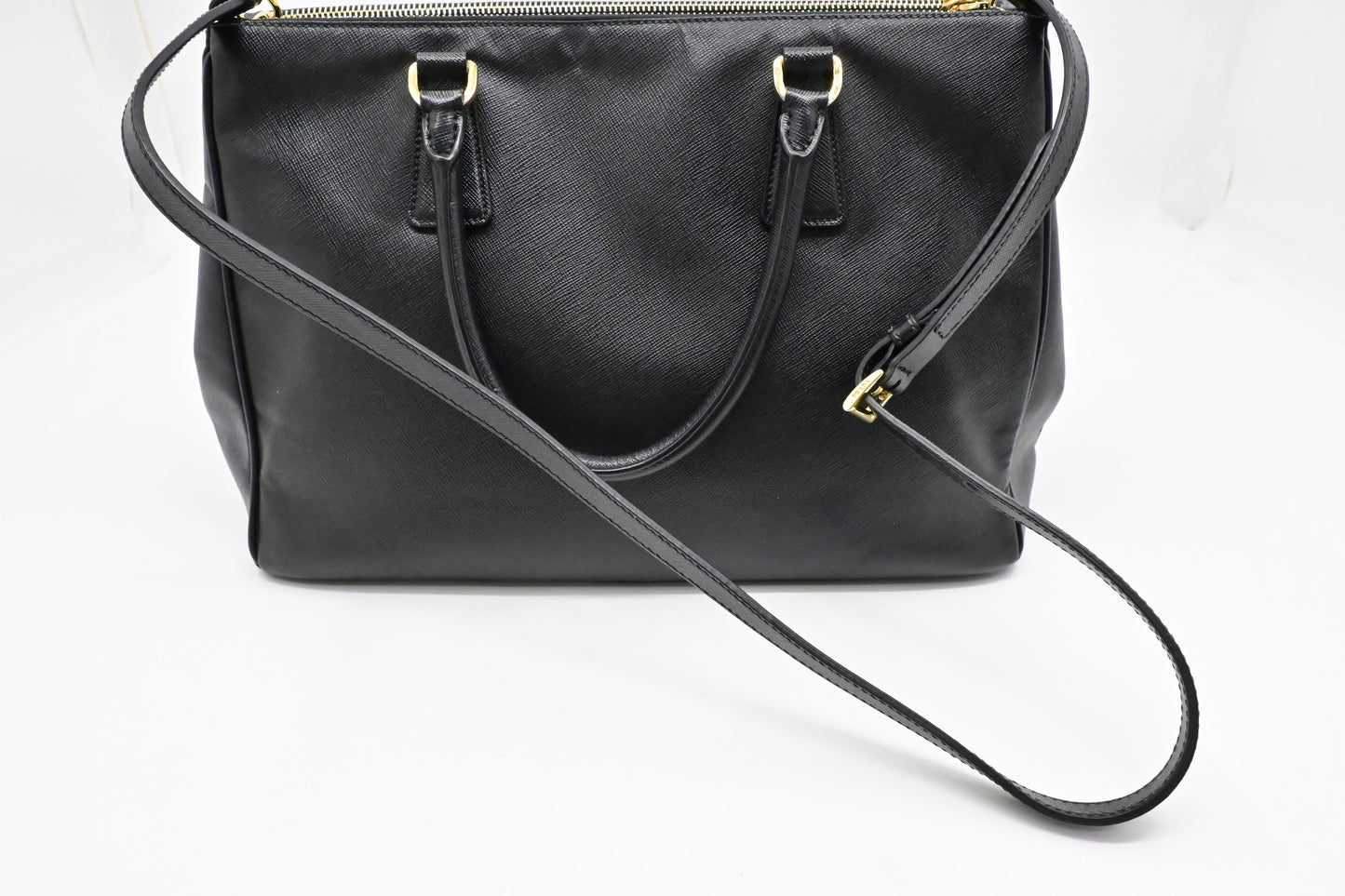 Prada Medium Galleria in Black Saffiano Leather