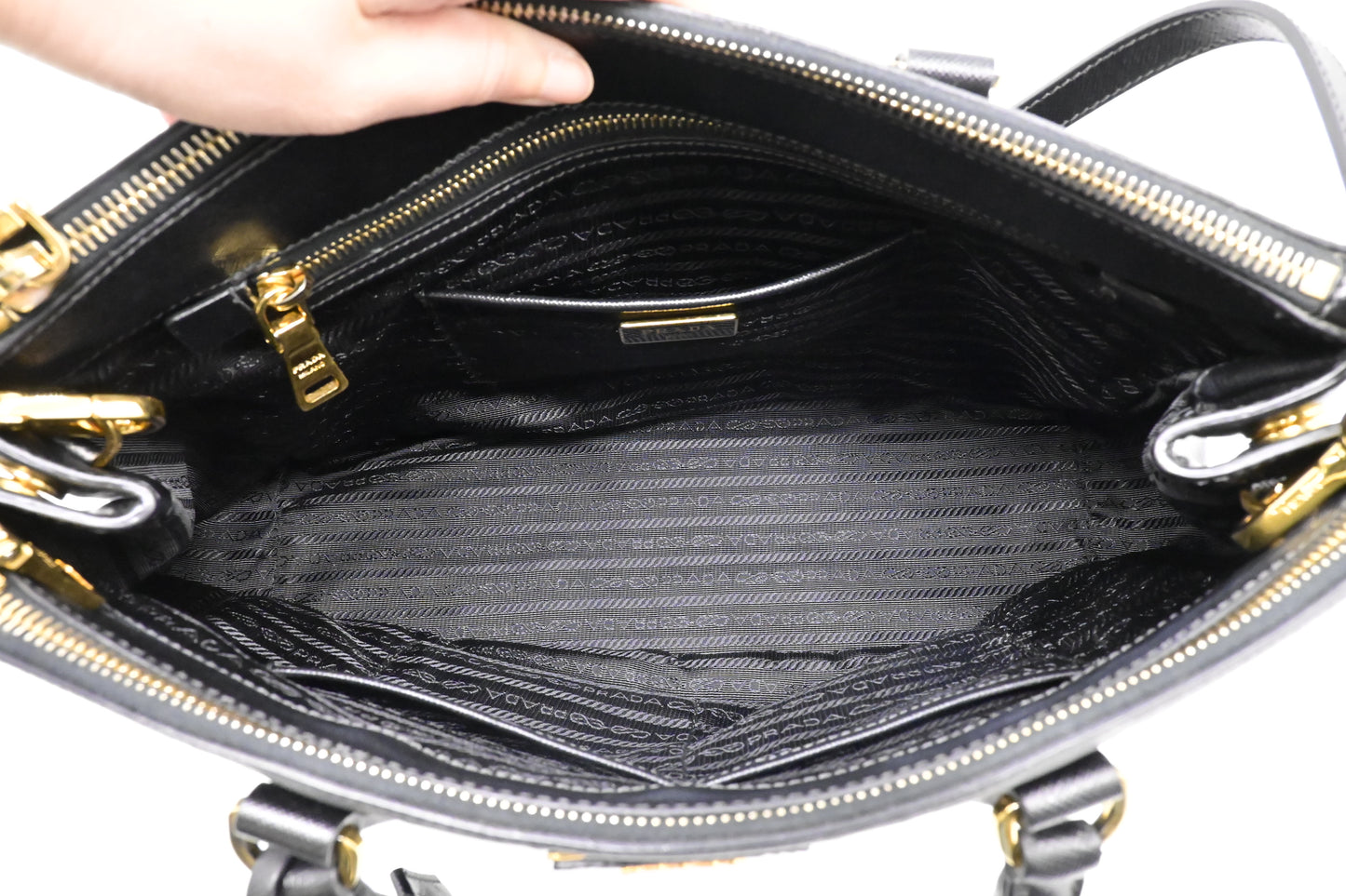 Prada Medium Galleria in Black Saffiano Leather