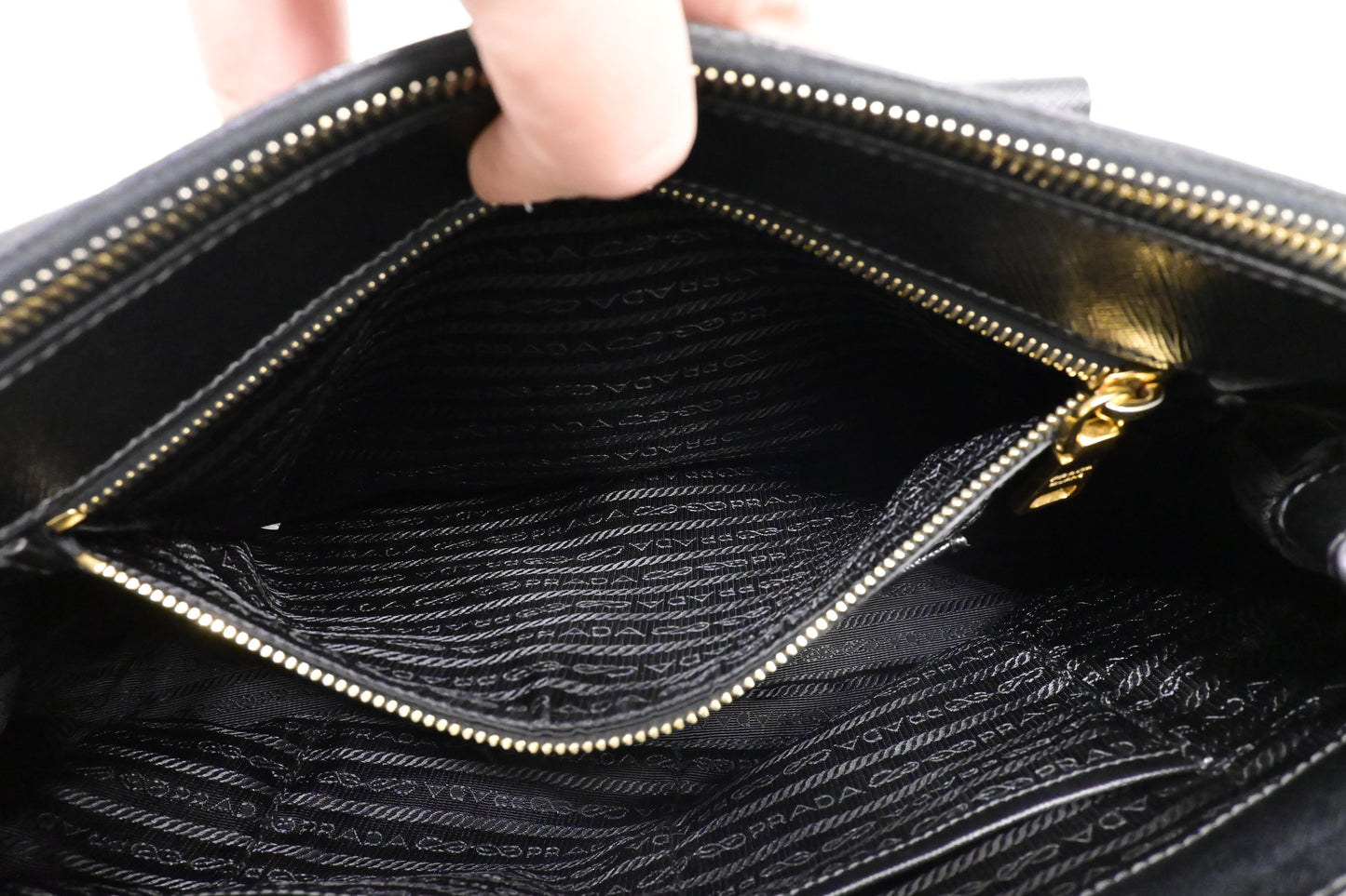 Prada Medium Galleria in Black Saffiano Leather