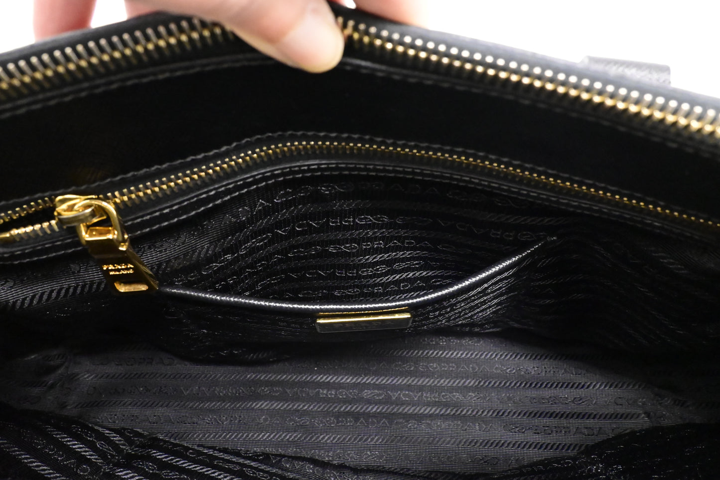 Prada Medium Galleria in Black Saffiano Leather