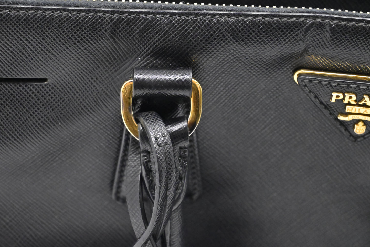 Prada Medium Galleria in Black Saffiano Leather