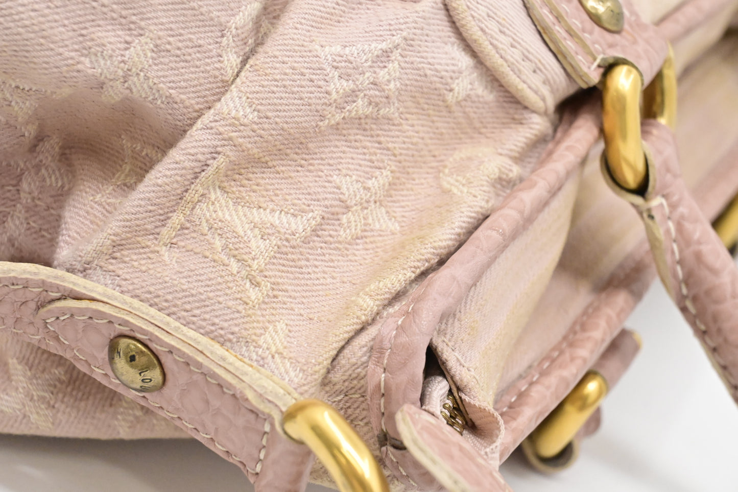 Louis Vuitton Neo Cabby in Light Pink Monogram Denim
