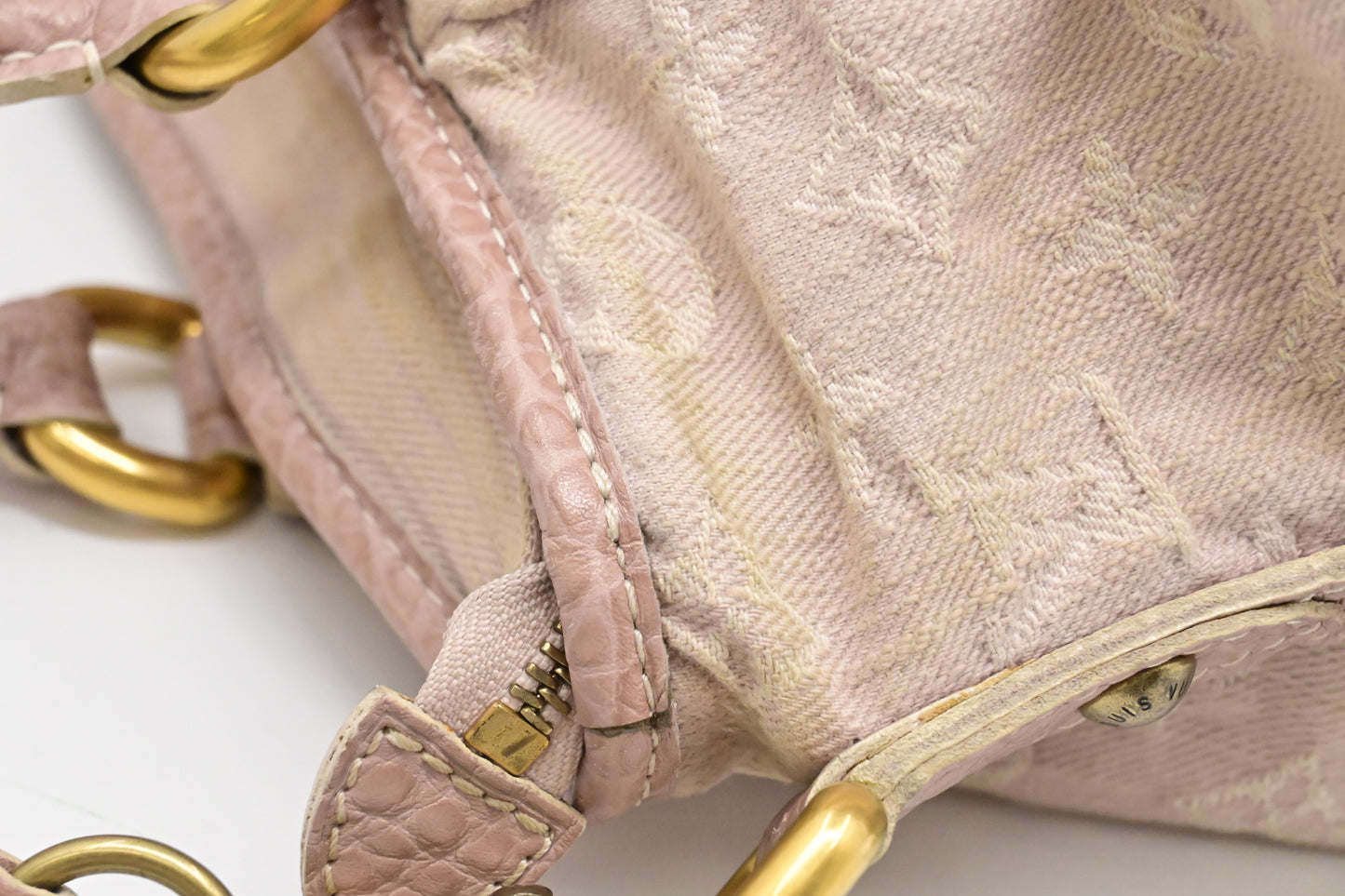 Louis Vuitton Neo Cabby in Light Pink Monogram Denim