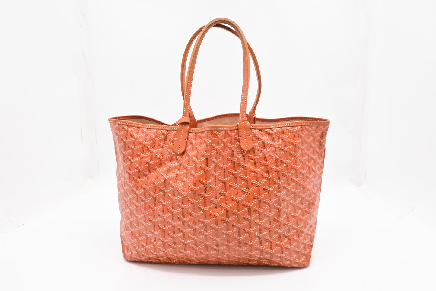Goyard Saint Louis PM in Orange Goyardine Canvas